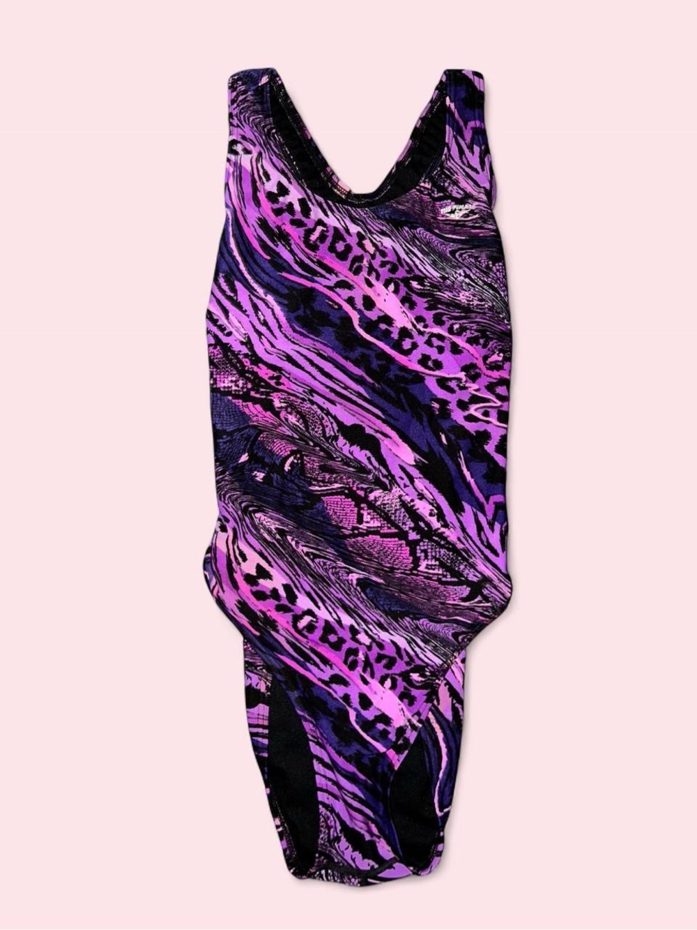 The Finals Purple Abstract Animal Print One-Piece Swimsuit